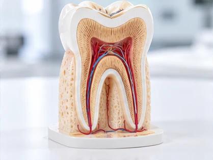 Doğal diş yapısını temsil eden model